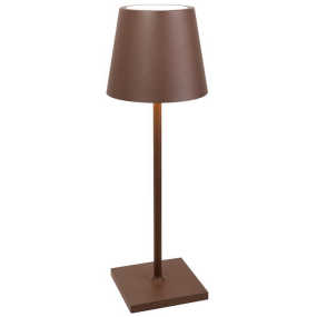 Лампа настольная Zafferano Poldina L 49,7 см, красно-оранжевая