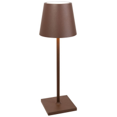 Лампа настольная Zafferano Poldina L 49,7 см, красно-оранжевая