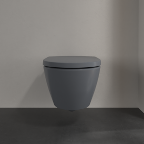 Унитаз подвесной Villeroy & Boch Subway 2.0 56х37 CeramicPlus, с сиденьем, графит