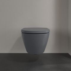 Унитаз подвесной Villeroy & Boch Subway 2.0 56х37 CeramicPlus, с сиденьем, графит