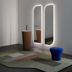 Раковина Antonio Lupi Plisse, 47х47, из Flumood, Metal Powder