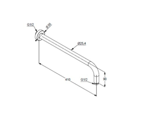 Вывод для душевой лейки Kludi A-Qa 6651453-00, белый матовый