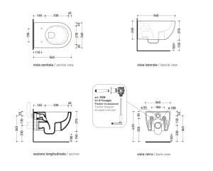 Унитаз подвесной Flaminia App 54х36 AP118SFAN, Gosilent, с сиденьем, Fango