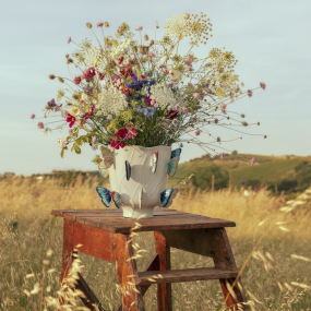 Ваза большая Cloudy Butterflies by Claudia Schiffer 29,5 см