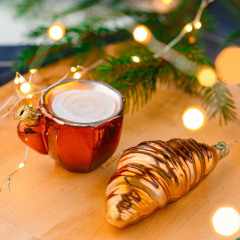 Игрушка на елку "Круассан" 11,5 см