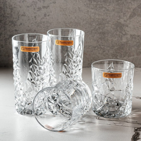 Набор бокалов для виски Sculpture 365 мл, 4 шт