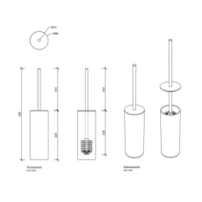 Ершик для туалета Decor Walther Crack 0933000, хром
