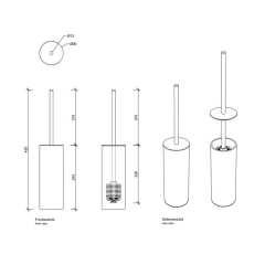 Ершик для туалета Decor Walther Crack 0933000, хром