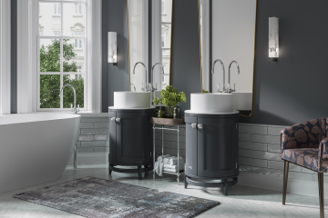 Раковина Holbi VegaSR 40x40, из Soft Rock, белая матовая, с клапаном