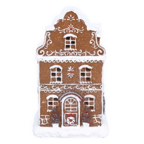 Фигурка "Пряничный таунхаус" с подсветкой 21х12х10 см