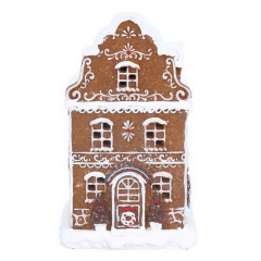 Фигурка "Пряничный таунхаус" с подсветкой 21х12х10 см