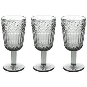 Набор бокалов Glass Claire 270 мл, 3 шт, серый