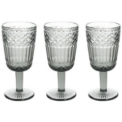 Набор бокалов Glass Claire 270 мл, 3 шт, серый