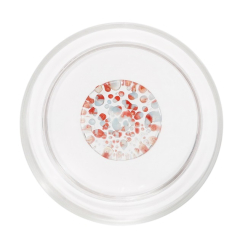 Стакан Teca Terrazzo 350 мл, красный/голубой