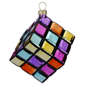 Елочная игрушка "Кубик Рубика" 9 cм
