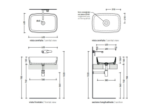 Раковина накладная Flaminia Play 62х42 PY62ANER, черный