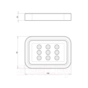 Мыльница Ib Rubinetti Taaac AA001CC, хром
