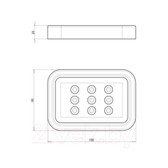 Мыльница Ib Rubinetti Taaac AA001CC, хром