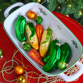 Игрушка на елку "Огурец" 10,5 см