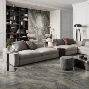 Керамогранит Italon Charme Deluxe 80х160 Lux, Grigio Orobico, 9 мм