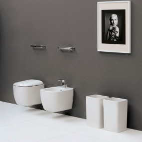 Унитаз подвесной Flaminia Mono MN118S, 52х35,  с сиденьем, белый