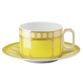 Чашка чайная с блюдцем Signum Jonquil 260 мл 