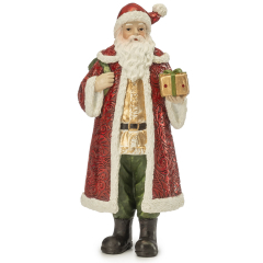 Фигурка "Санта с  маленьким подарком" 21,5 см