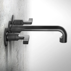 Внешняя часть Gessi Inciso 58090.707 смесителя для раковины, брашированный черный