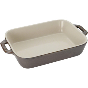 Форма для запекания прямоугольная Staub Ceramic 27х20 см, цвет античный серый