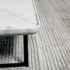 Стол журнальный Cassina Torei 99х99, White Carrara Marble