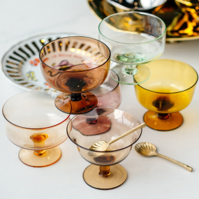 Набор бокалов для шампанского/десерта Diseguale 220 мл, 6 шт, цвет в ассортименте