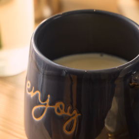 Чашка для завтрака Enjoy 640 мл, синяя