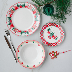 Набор посуды на 6 персон Atollo Christmas Conversation, 18 предметов