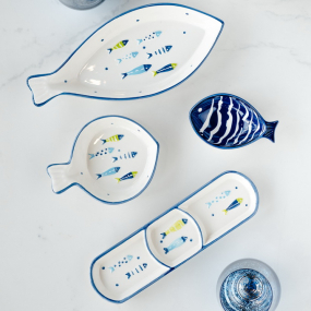 Менажница Relief Aquatic 28,5х8х2,5 см, 3 сектора