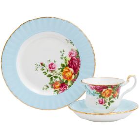 Набор чайный на 1 персону "Aqua" Old Country Roses, 3 предмета