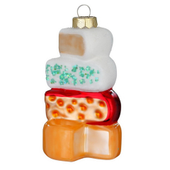 Елочная игрушка "Коллекция сыров" 8 cм