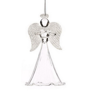 Игрушка на елку "Ангел с книгой" 10 см