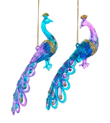 Елочная игрушка "Радужный павлин" 8,9 см, в ассортименте Елочная игрушка "Радужный павлин" 8,9 см, в ассортименте