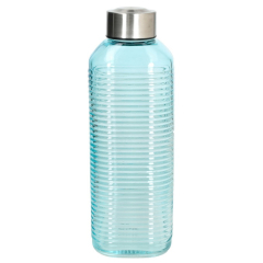 Бутылка для воды Glass Jus 1 л, голубая