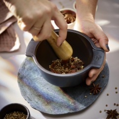 Ступка Appolia 14 см, графит