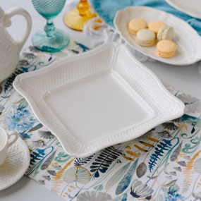 Блюдо квадратное Pont Aux Choux Blanc 25,3 см