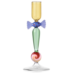 Подсвечник "Голубая конфета" Schiaccianoci 18х7 см