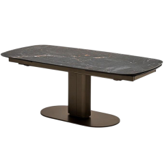 Стол Calligaris Cameo 200(296)х100, Calacatta Black Marble