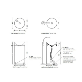 Раковина напольная Flaminia Twin 42х42 MTC42C, белая