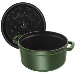 Кокот круглый La Cocotte 24 см / 3,8 л, зеленый базилик