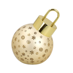 Фигурка с подсветкой "Елочный шар" 10 см, цвет золото