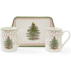 Набор кружек на подносе Christmas Tree 280 мл, 3 предмета