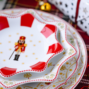 Блюдо-звезда Christmas Love 20 см, красное