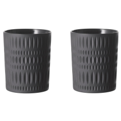 Набор бокалов для виски Ethno 304 мл, 2 шт, черный