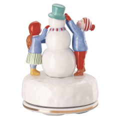 Шкатулка музыкальная "Лепим снеговика" 16 см (лимит. издание)